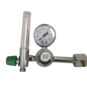 Flujometro con mamometro Niple Largo para oxigeno