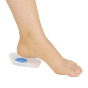 Tacón de siligel para espuela con punto azul